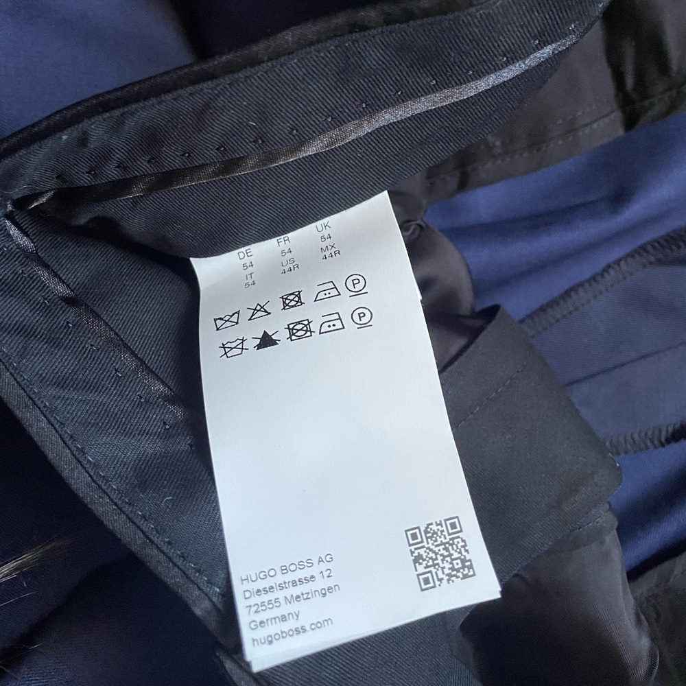 Hugo Boss Men's Deep Blue Dress Pants - Picture 2 of 3